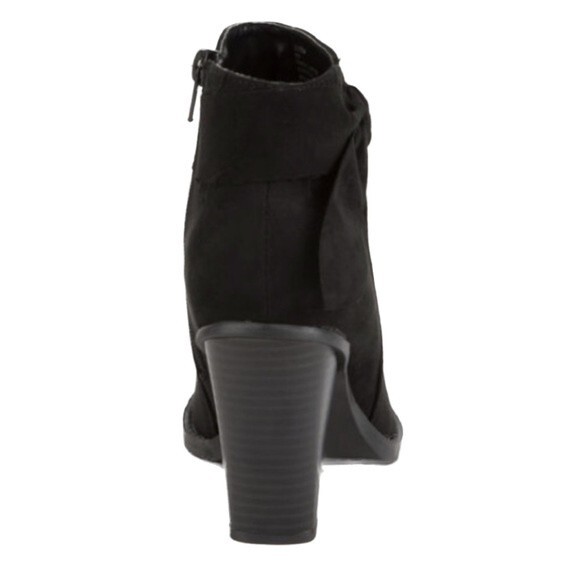 Del Mar NWOT Suede Bow Block Heel Ankle Boot Bootie Southwestern Bohemian Size 7 - Picture 3 of 9